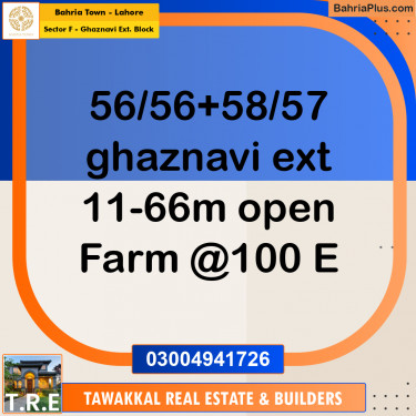 Residential Plot for Sale in Sector F - Ghaznavi Ext. Block -  Bahria Town, Lahore - (BP-188517)