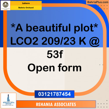 Residential Plot for Sale in Bahria Orchard, Lahore - (BP-188629)