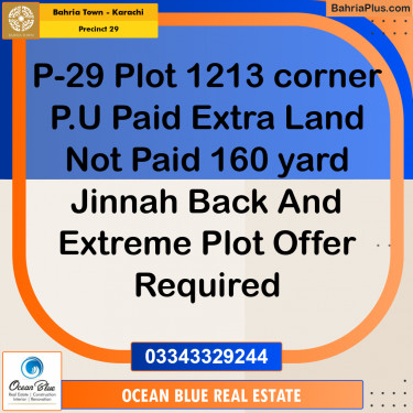 500 Sq. Yards Residential Plot for Sale in Precinct 29 -  Bahria Town, Karachi - (BP-188666)