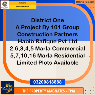 Residential Plot for Sale in Bahria Orchard, Lahore - (BP-188778)