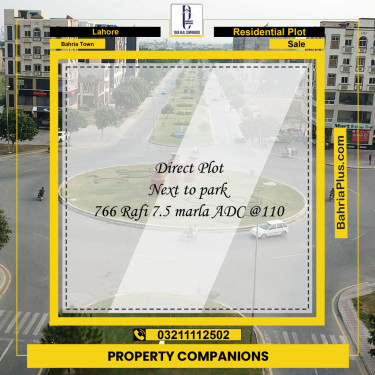 Residential Plot for Sale in Bahria Town, Lahore - (BP-188877)