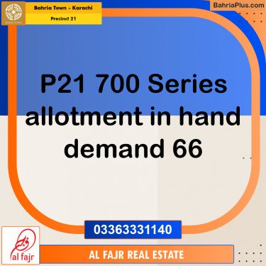250 Sq. Yards Residential Plot for Sale in Precinct 21 -  Bahria Town, Karachi - (BP-188924)