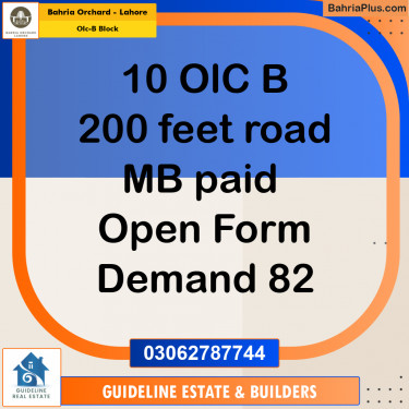 Residential Plot for Sale in OLC-B Block -  Bahria Orchard, Lahore - (BP-188978)