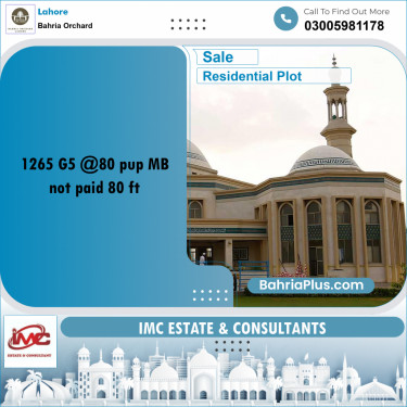 Residential Plot for Sale in Bahria Orchard, Lahore - (BP-188990)