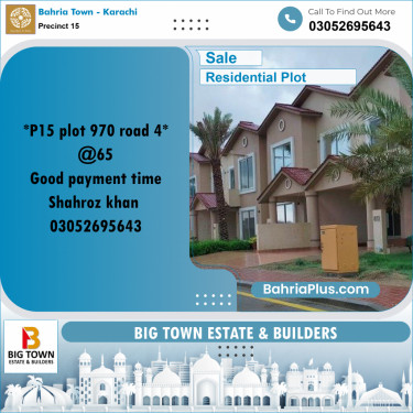 125 Sq. Yards Residential Plot for Sale in Precinct 15 -  Bahria Town, Karachi - (BP-189120)