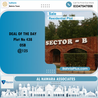 Residential Plot for Sale in Bahria Town, Lahore - (BP-189193)