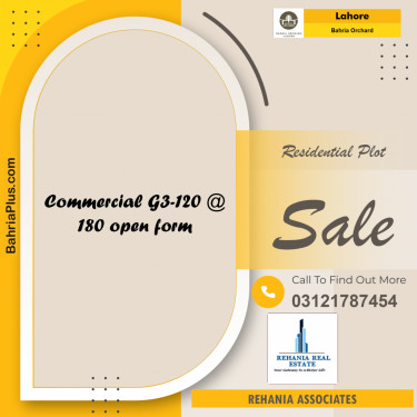Residential Plot for Sale in Bahria Orchard, Lahore - (BP-189218)