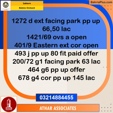Residential Plot for Sale in Bahria Orchard, Lahore - (BP-189269)
