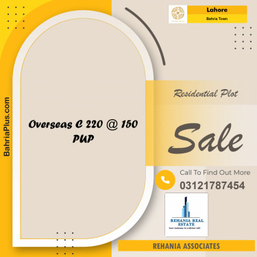 Residential Plot for Sale in Bahria Town, Lahore - (BP-189274)