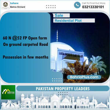 Residential Plot for Sale in Bahria Orchard, Lahore - (BP-189288)