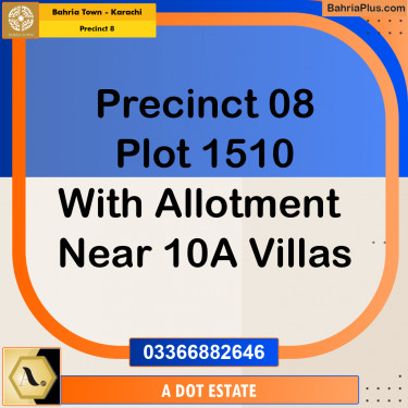 250 Sq. Yards Residential Plot for Sale in Precinct 8 -  Bahria Town, Karachi - (BP-189384)