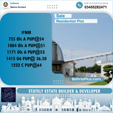 Residential Plot for Sale in Bahria Orchard, Lahore - (BP-189522)