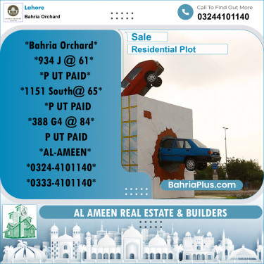 Residential Plot for Sale in Bahria Orchard, Lahore - (BP-189576)