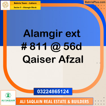 Residential Plot for Sale in Sector F - Alamgir Block -  Bahria Town, Lahore - (BP-189580)