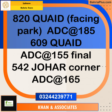 Residential Plot for Sale in Bahria Town, Lahore - (BP-189662)