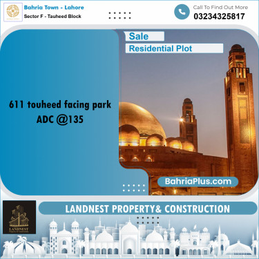 Residential Plot for Sale in Sector F - Tauheed Block -  Bahria Town, Lahore - (BP-189713)