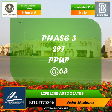 Residential Plot for Sale in Phase 3 -  Bahria Orchard, Lahore - (BP-189758)