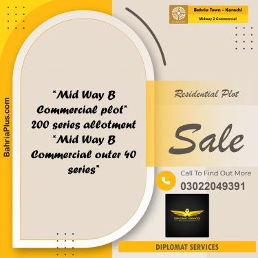 Residential Plot for Sale in Midway 2 Commercial -  Bahria Town, Karachi - (BP-189776)