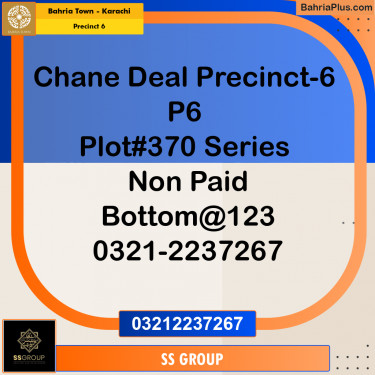 250 Sq. Yards Residential Plot for Sale in Precinct 6 -  Bahria Town, Karachi - (BP-189834)