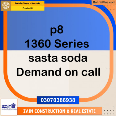 250 Sq. Yards Residential Plot for Sale in Precinct 8 -  Bahria Town, Karachi - (BP-190045)