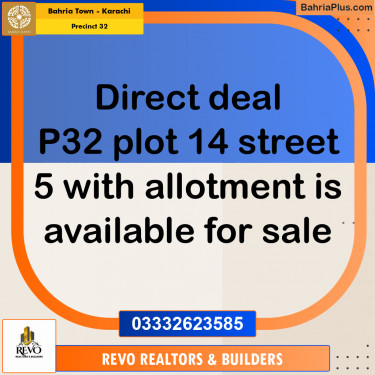250 Sq. Yards Residential Plot for Sale in Precinct 32 -  Bahria Town, Karachi - (BP-190116)