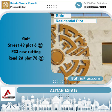 Residential Plot for Sale in Precinct 20 Golf -  Bahria Town, Karachi - (BP-190157)