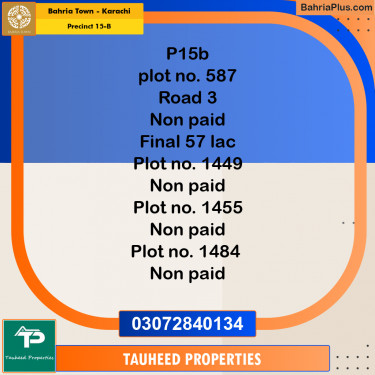 125 Sq. Yards Residential Plot for Sale in Precinct 15-B -  Bahria Town, Karachi - (BP-190167)