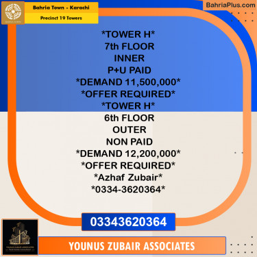 Residential Plot for Sale in Precinct 19 Towers -  Bahria Town, Karachi - (BP-190232)