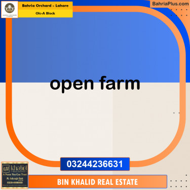 Residential Plot for Sale in OLC-A Block -  Bahria Orchard, Lahore - (BP-190247)