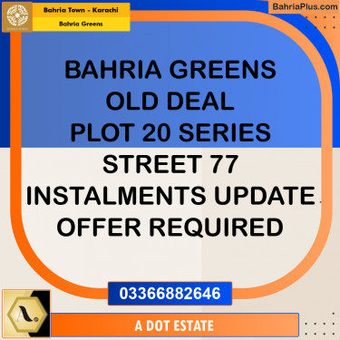 75 Sq. Yards Residential Plot for Sale in Bahria Greens -  Bahria Town, Karachi - (BP-190310)