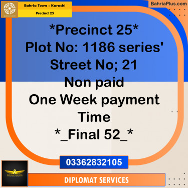 125 Sq. Yards Residential Plot for Sale in Precinct 25 -  Bahria Town, Karachi - (BP-190322)