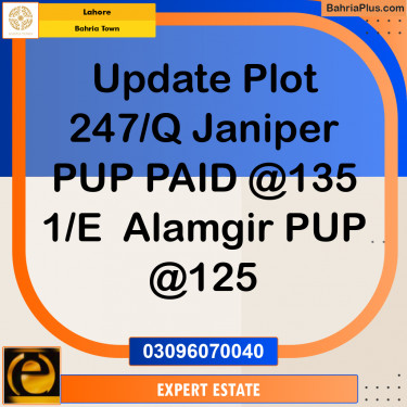 Residential Plot for Sale in Bahria Town, Lahore - (BP-190333)