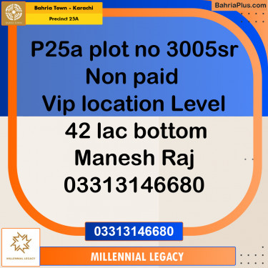 125 Sq. Yards Residential Plot for Sale in Precinct 25A -  Bahria Town, Karachi - (BP-190515)