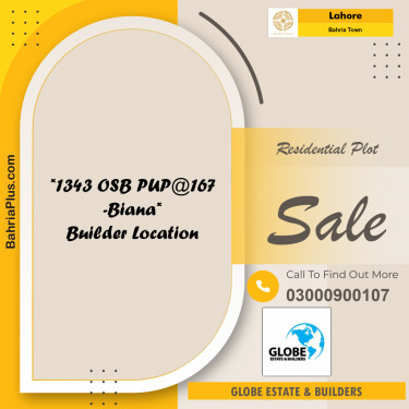 Residential Plot for Sale in Bahria Town, Lahore - (BP-190553)