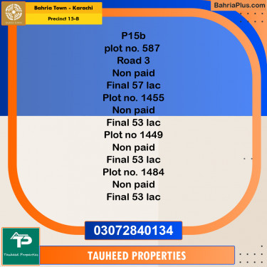 125 Sq. Yards Residential Plot for Sale in Precinct 15-B -  Bahria Town, Karachi - (BP-190573)