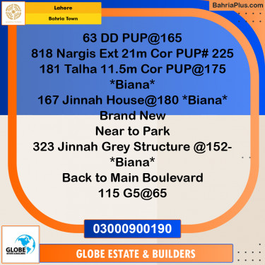 Residential Plot for Sale in Bahria Town, Lahore - (BP-190641)