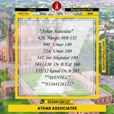 Residential Plot for Sale in Bahria Town, Lahore - (BP-190687)