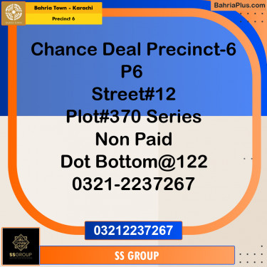 250 Sq. Yards Residential Plot for Sale in Precinct 6 -  Bahria Town, Karachi - (BP-190727)