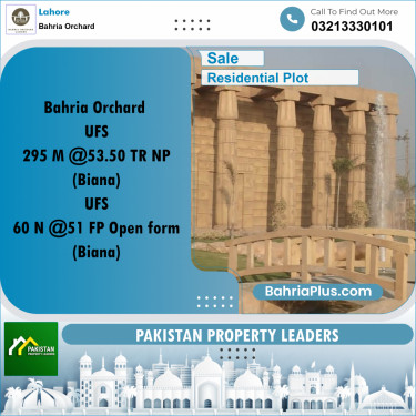 Residential Plot for Sale in Bahria Orchard, Lahore - (BP-190750)