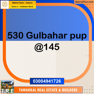 Residential Plot for Sale in Sector C - Gulbahar Block -  Bahria Town, Lahore - (BP-190756)