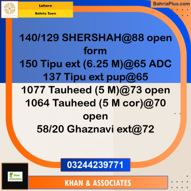 Residential Plot for Sale in Bahria Town, Lahore - (BP-190845)