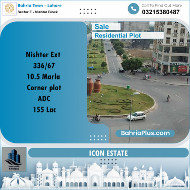Residential Plot for Sale in Sector E - Nishtar Block -  Bahria Town, Lahore - (BP-190883)