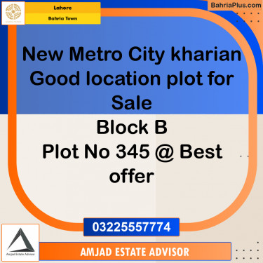 Residential Plot for Sale in Bahria Town, Lahore - (BP-190936)