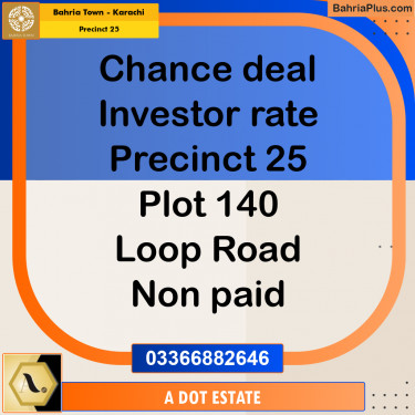 125 Sq. Yards Residential Plot for Sale in Precinct 25 -  Bahria Town, Karachi - (BP-190975)