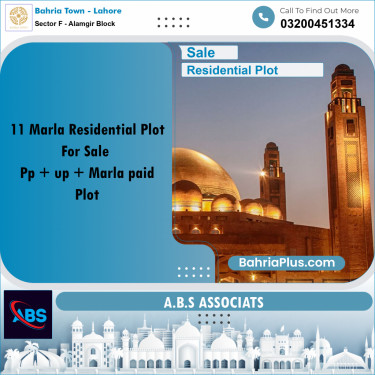 Residential Plot for Sale in Sector F - Alamgir Block -  Bahria Town, Lahore - (BP-191042)