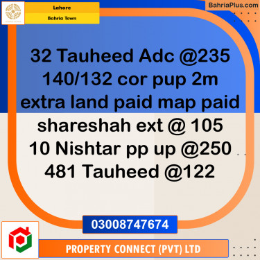 Residential Plot for Sale in Bahria Town, Lahore - (BP-191121)