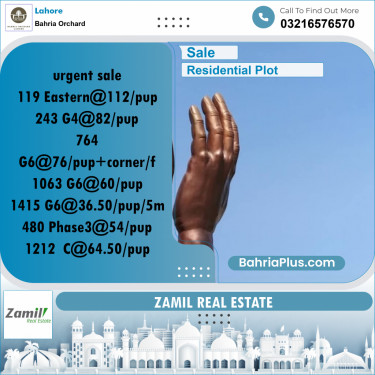 Residential Plot for Sale in Bahria Orchard, Lahore - (BP-191172)