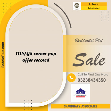 Residential Plot for Sale in Bahria Orchard, Lahore - (BP-191214)