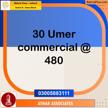 Residential Plot for Sale in Sector B - Umer Block -  Bahria Town, Lahore - (BP-191230)
