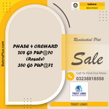 Residential Plot for Sale in Bahria Orchard, Lahore - (BP-191241)